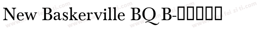 New Baskerville BQ B字体转换